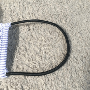 black face mask ear loop