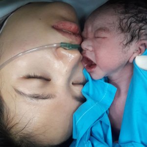 mother and newborn baby