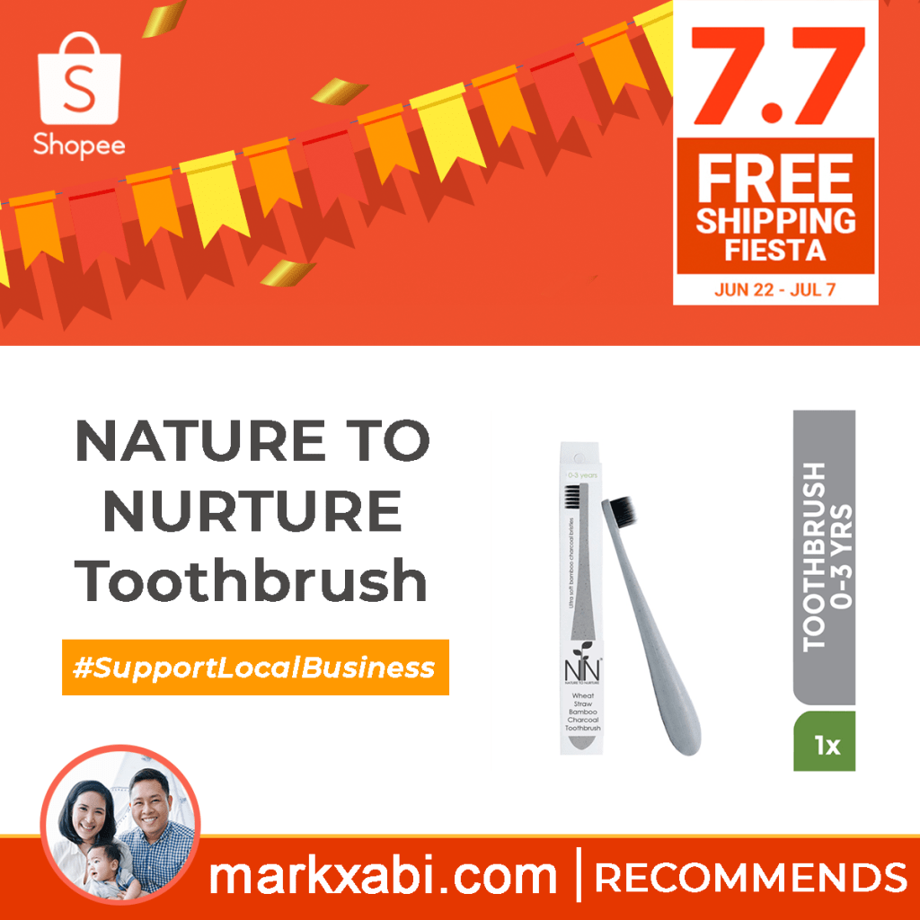 Shopee 7.7 Free shipping fiesta bamboo fiber toothbrush