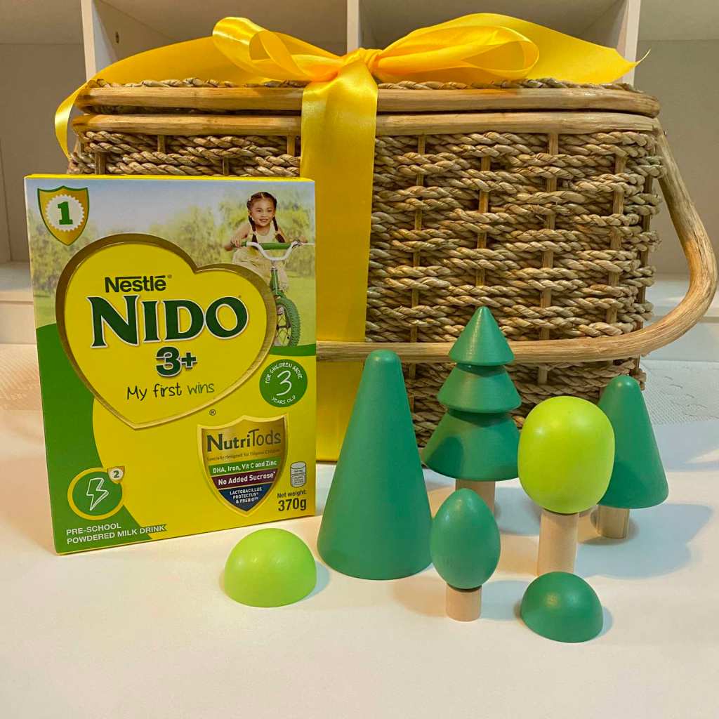 Nido3+ box with toy trees and picnic basket