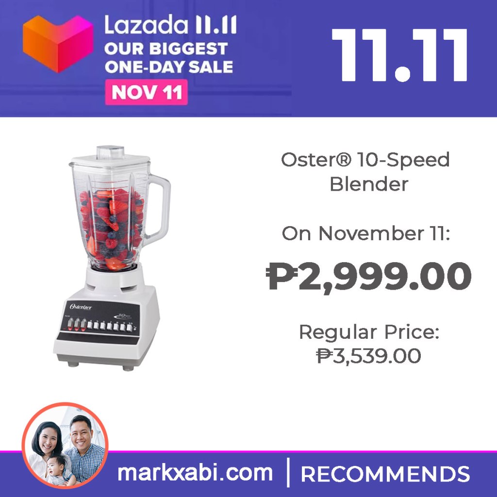 Oster 10-Speed Blender on sale at Lazada's 11.11 Sale