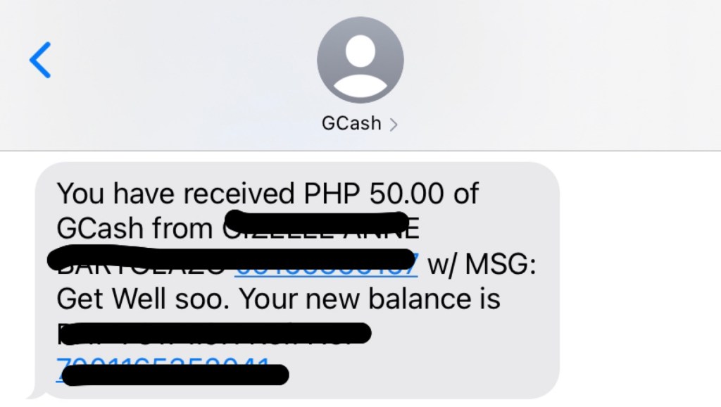 GCash notification