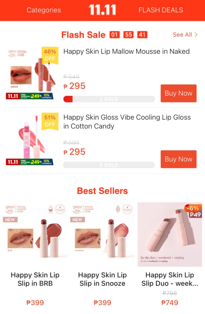 Happy Skin Makeup on Flash Sale