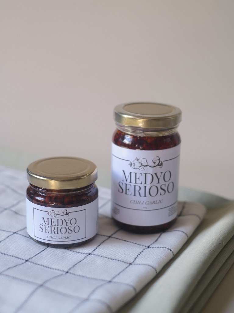 Medyo Serioso Mild Chili Garlic bottles