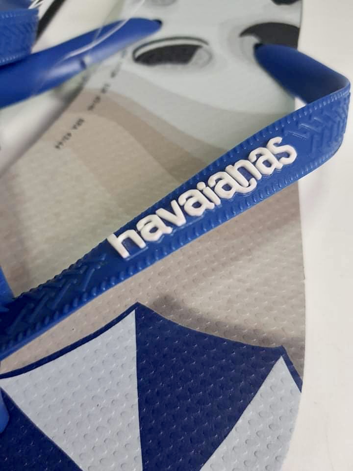 Havaianas signature logo on slippers