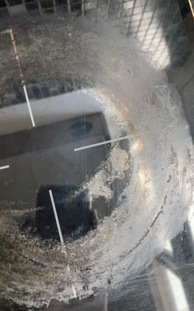 Heavily stained induction stovetop