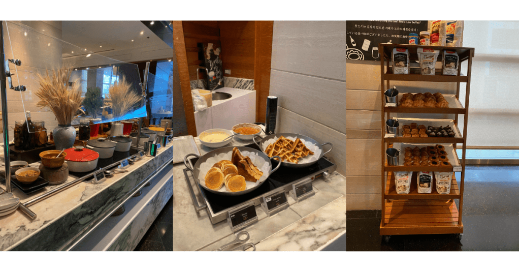 Food stations at Voila! Buffet Sofitel Bangkok