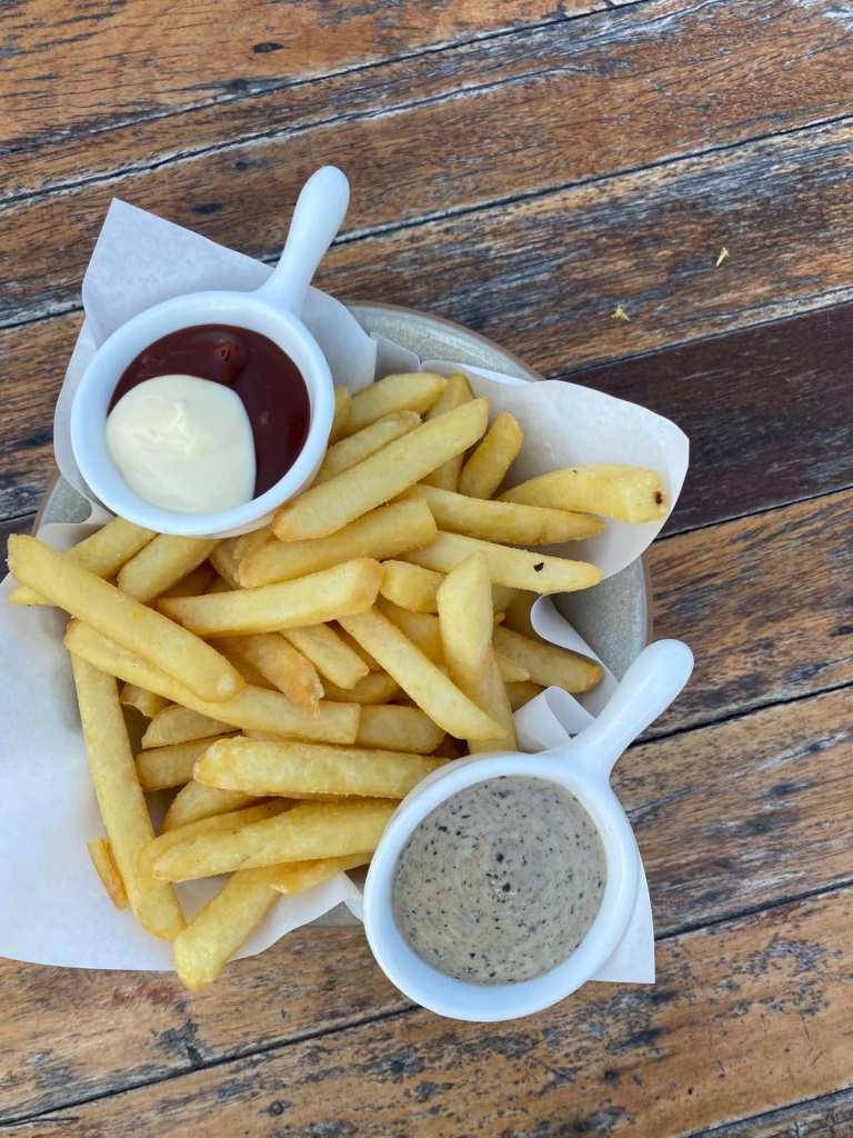 French fries with Lemon Dip