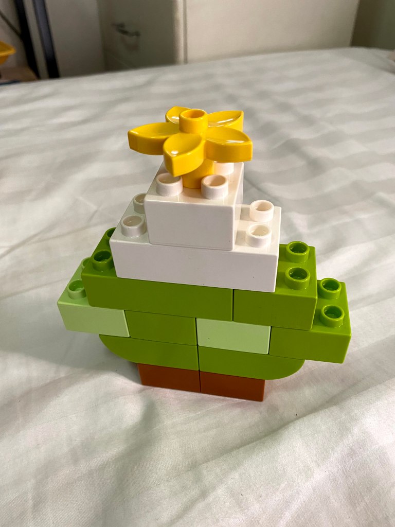 A DUPLO Christmas tree