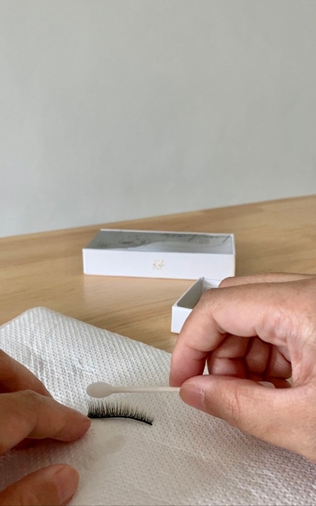 Make sure to only cleanse the lashes with gentle, gentle, gentle outward strokes