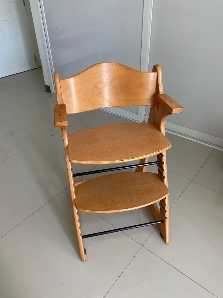 Japanese wooden high chairs are designed to grow with your child. 