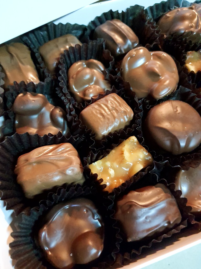 A box of assorted chocolates