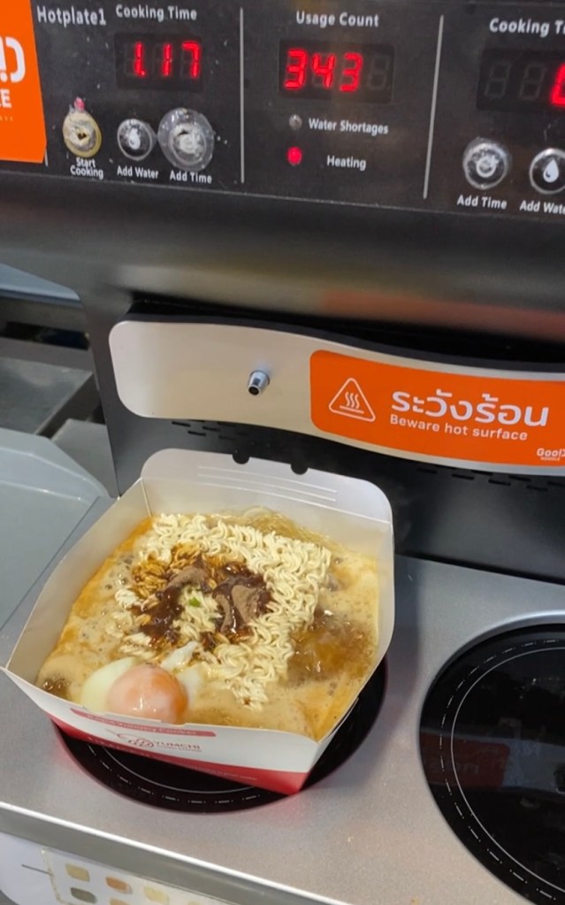 Boiling the instant ramen