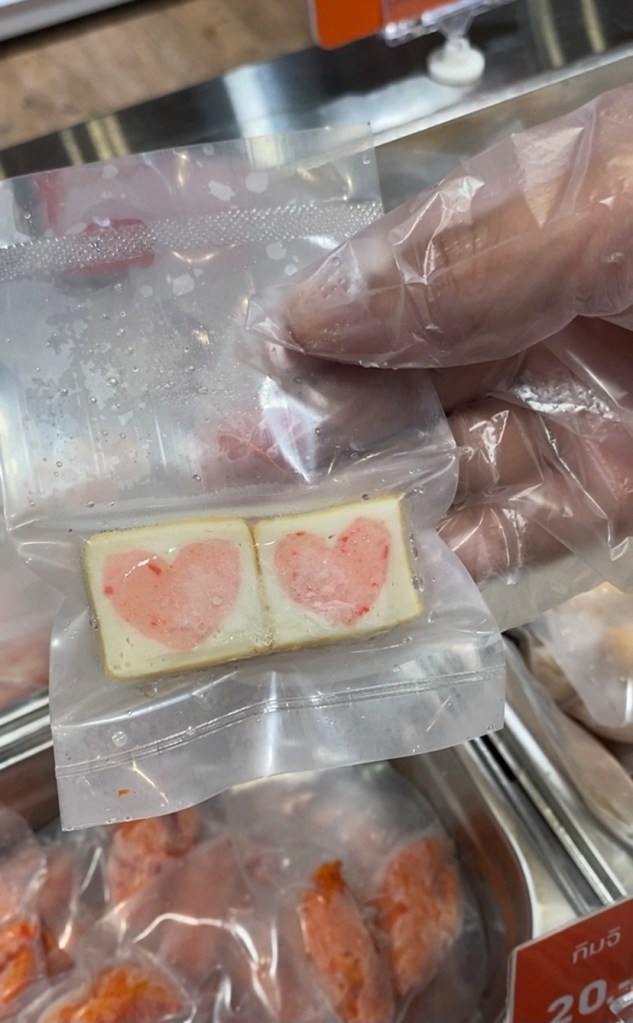Cute heart tofu