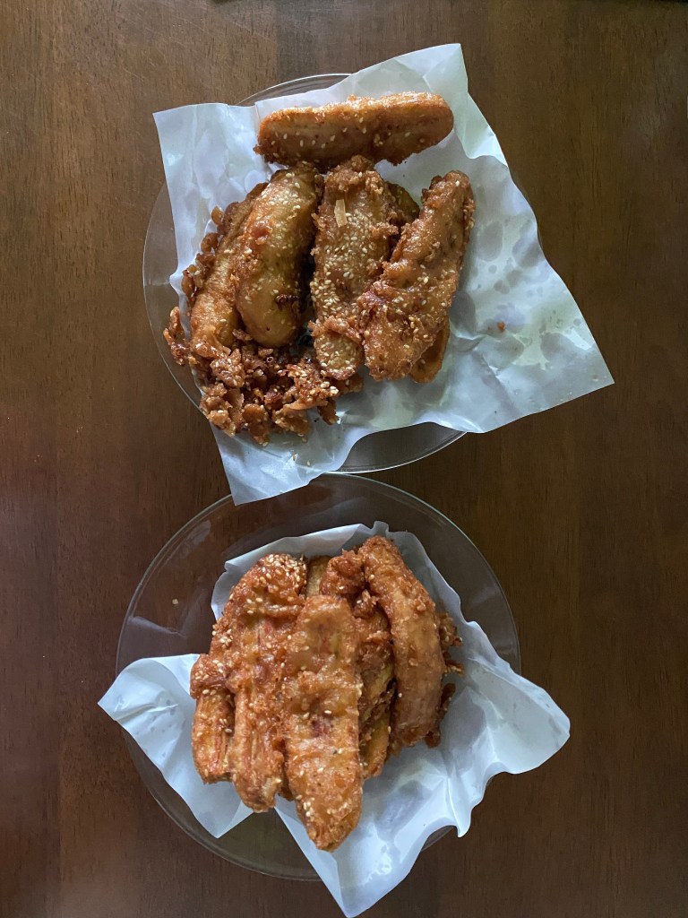 Our Saturday breakfast: Gluay Kaek