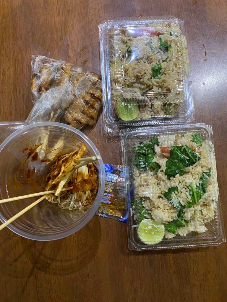 Our go-to takeaway khao pad