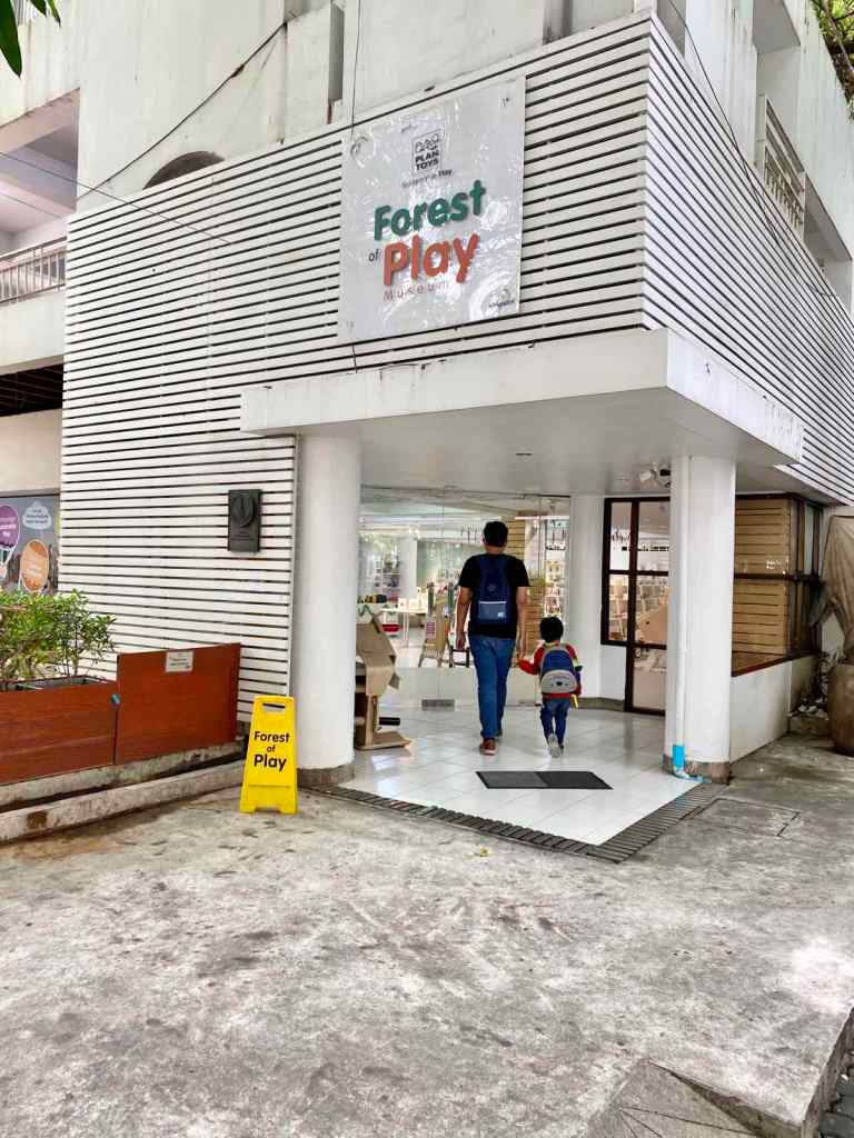 Entering Forest of Play in Sathorn, Bangkok
