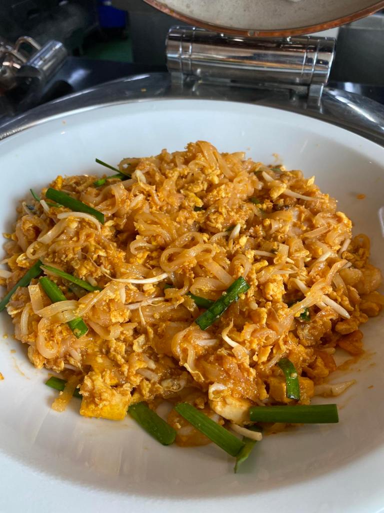 Pad Thai at the breakfast buffet of eastin grand hotel sathorn bangkok