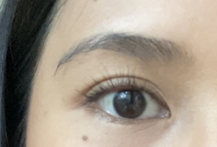 close up picture of eye and eyebrows
