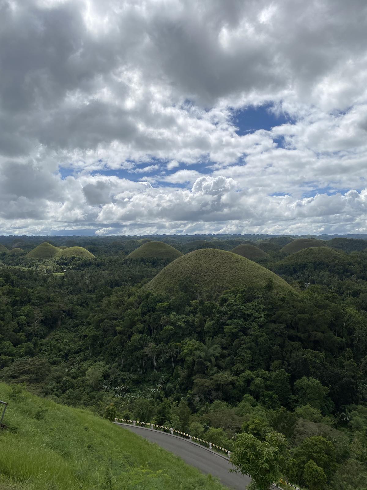 A photo of Bohol Chocolate Hills from a view deck